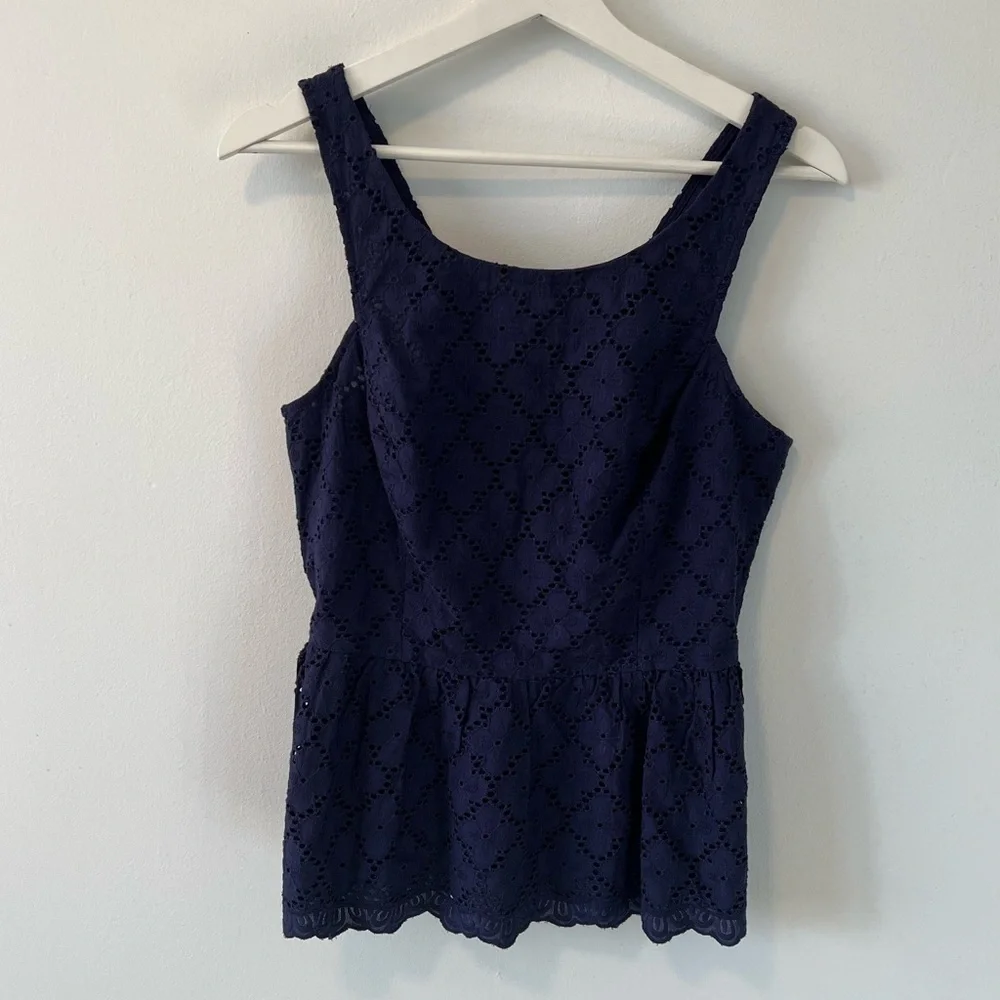 Lilly pulitzer lace peplum tank top - Picture 13 of 13